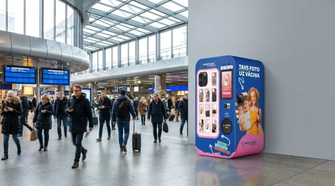 Transiidisõlm — PrintCase Express iseteenindusautomaat — oma äri kogu maailmas